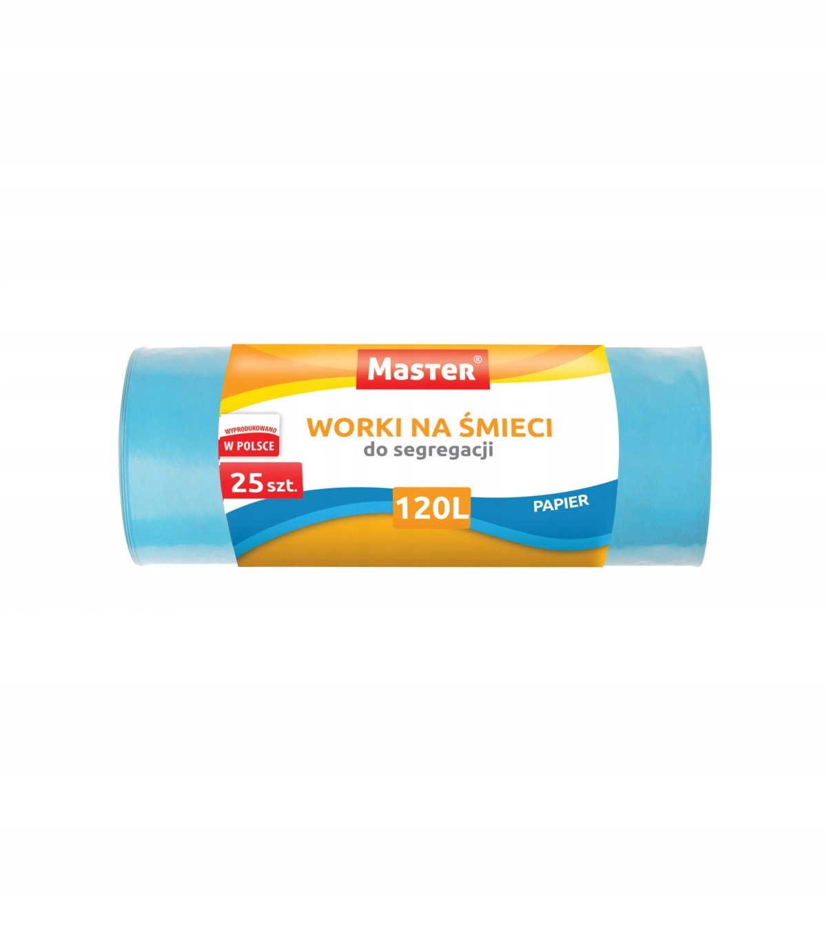 MASTER Worki na śmieci niebieskie, LDPE, 120L A’25 S226