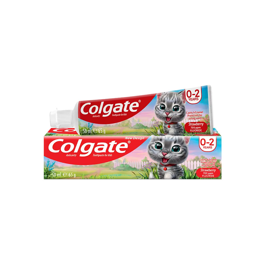 Colgate pasta do zębów dla dzieci z kotkiem 0-2 lat 50ml