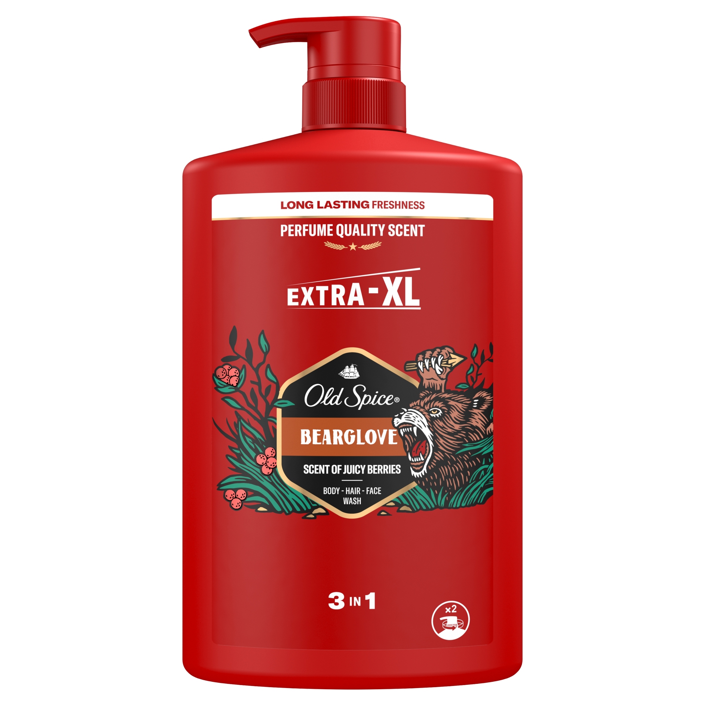 Old Spice Żel pod prysznic pompka 3w1 Bearglove 1L