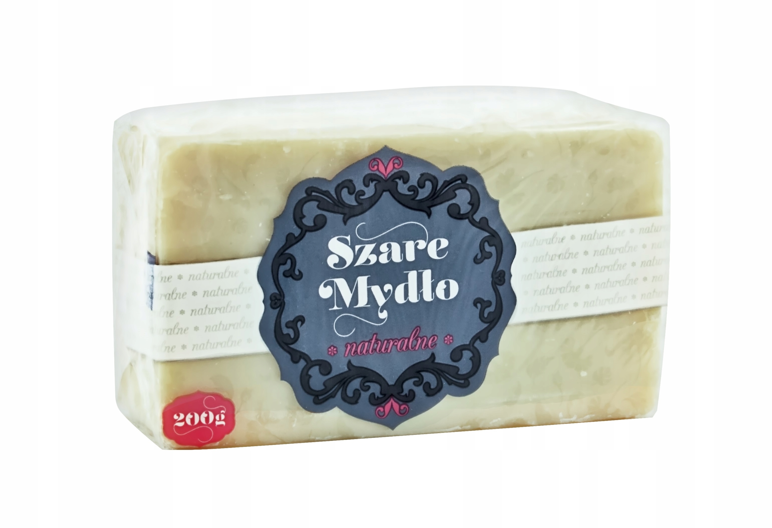 ATTIS Szare mydło w kostce HIPOALERGICZNE, 200g - obrazek 3