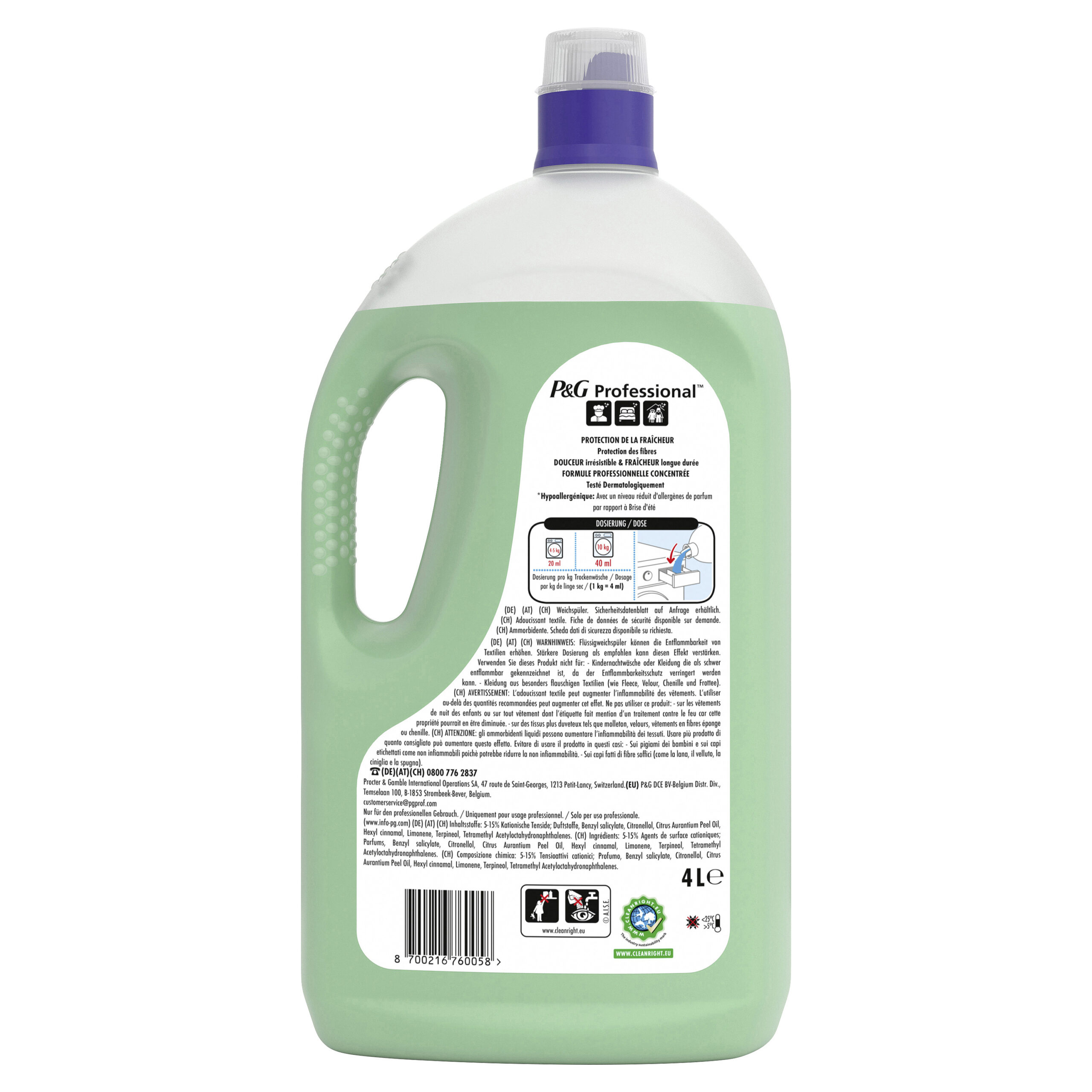 LENOR Płyn do płukania Konwaliowy zielony 4L nowa formuła 200 prań - obrazek 6
