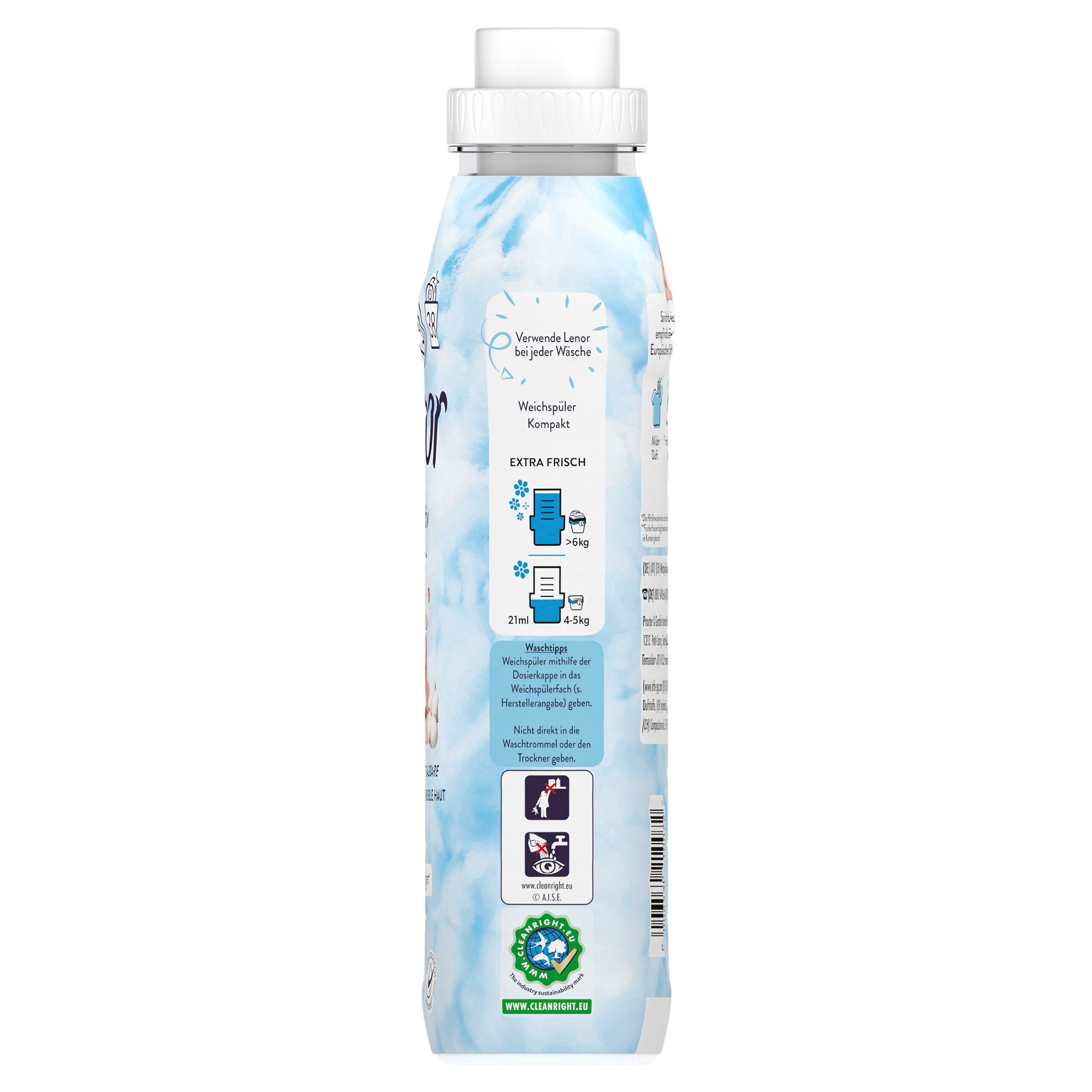 LENOR Niemiecki płyn do płukania tkanin Sensitive 798ml - obrazek 4