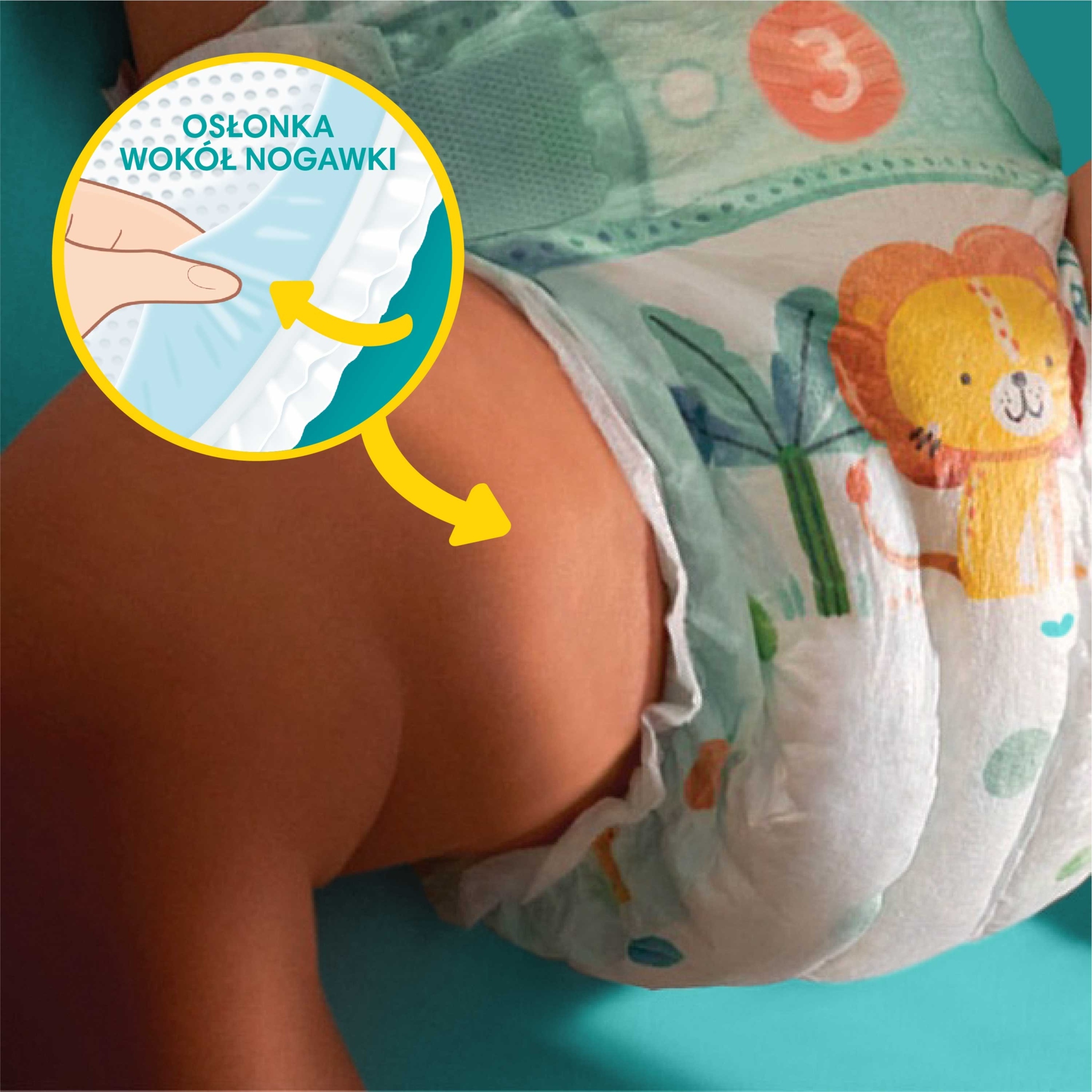 PAMPERS Active Baby Pieluszki Rozmiar 3 70szt 6-10kg - obrazek 5