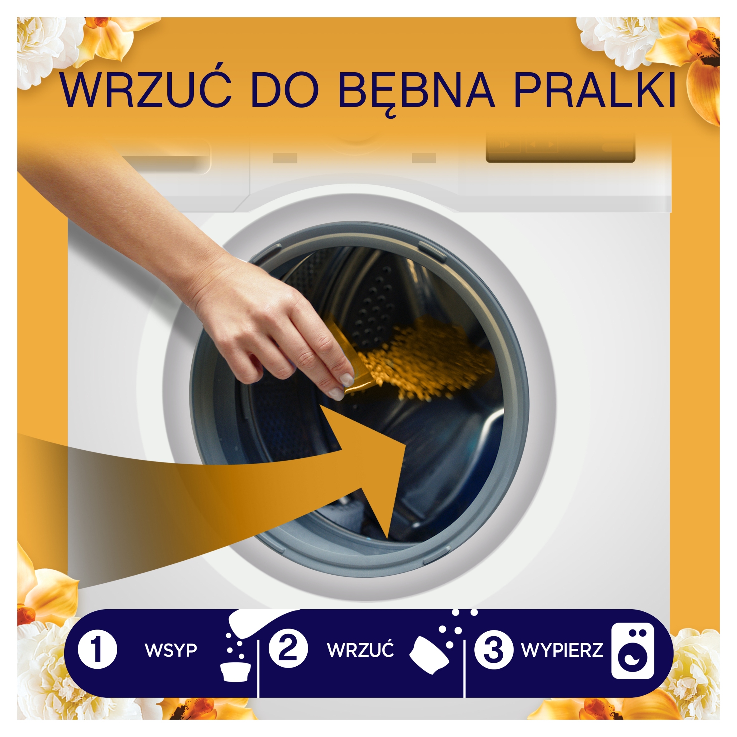 LENOR Perełki zapachowe do prania Gold orchid 495g - obrazek 8