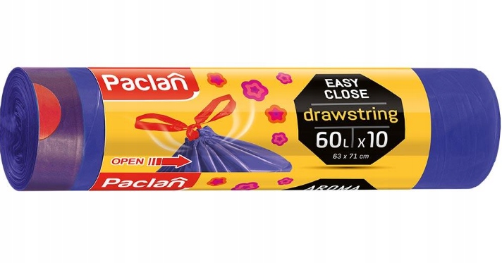 Paclan worki na śmieci zapachowe 60L 10szt - obrazek 14