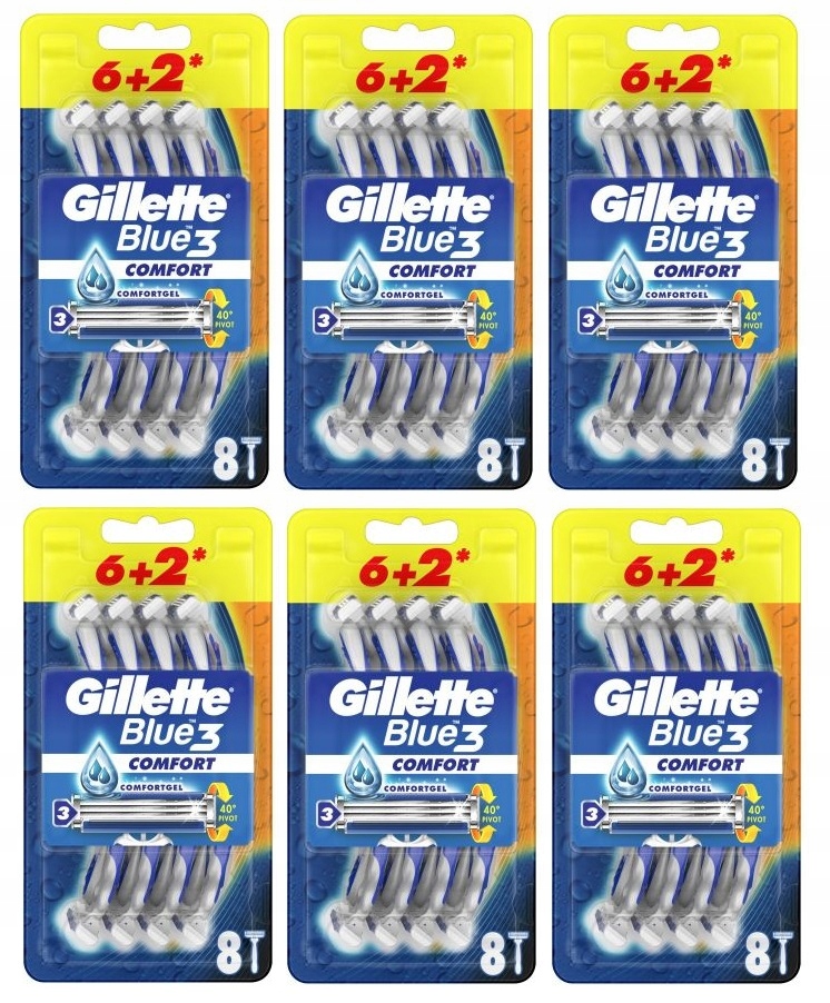 Gillette Blue 3 Comfort Maszynki do golenia 8szt - obrazek 11