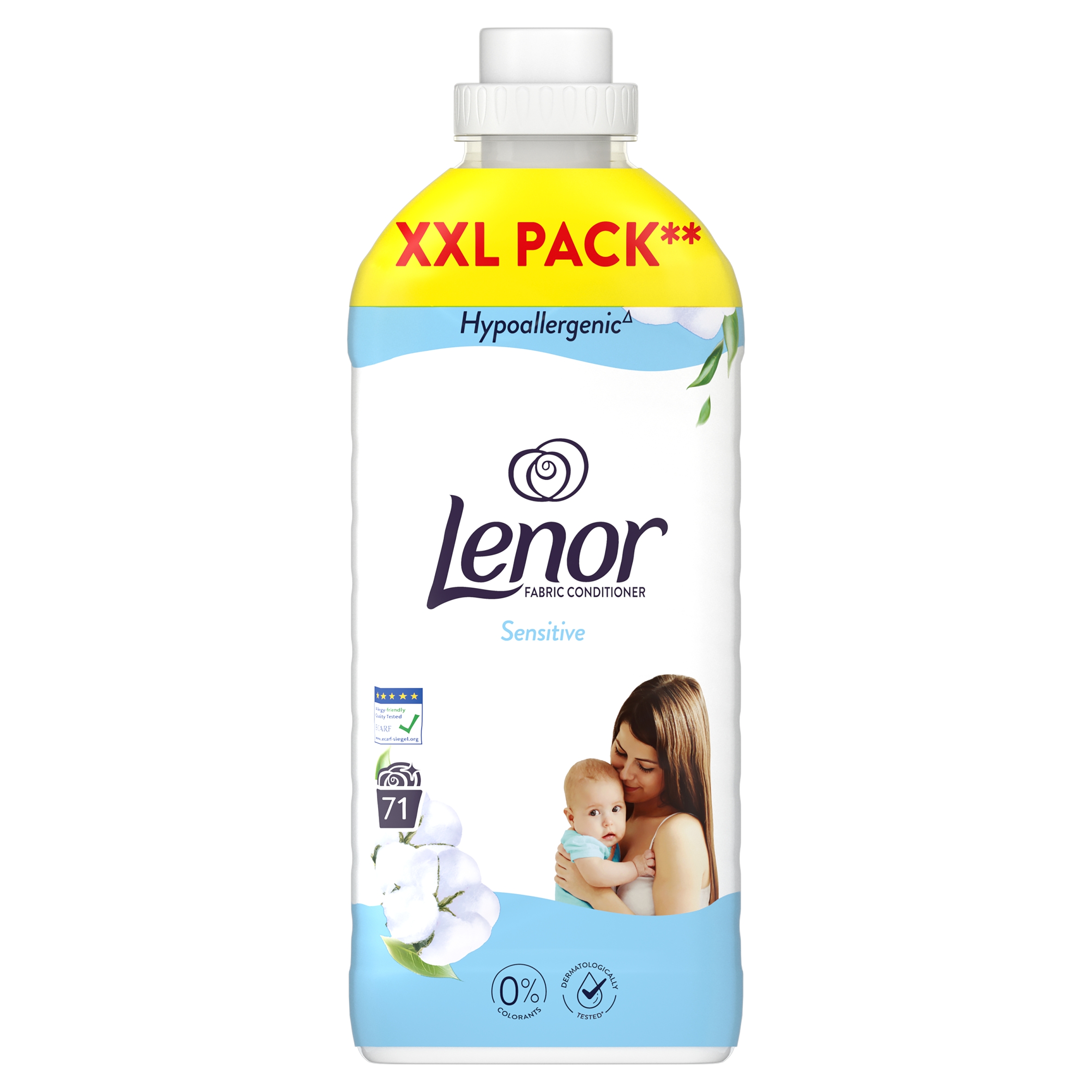 LENOR Sensitive Płyn do płukania hipoalergiczny 71 prań 1,491L - obrazek 3