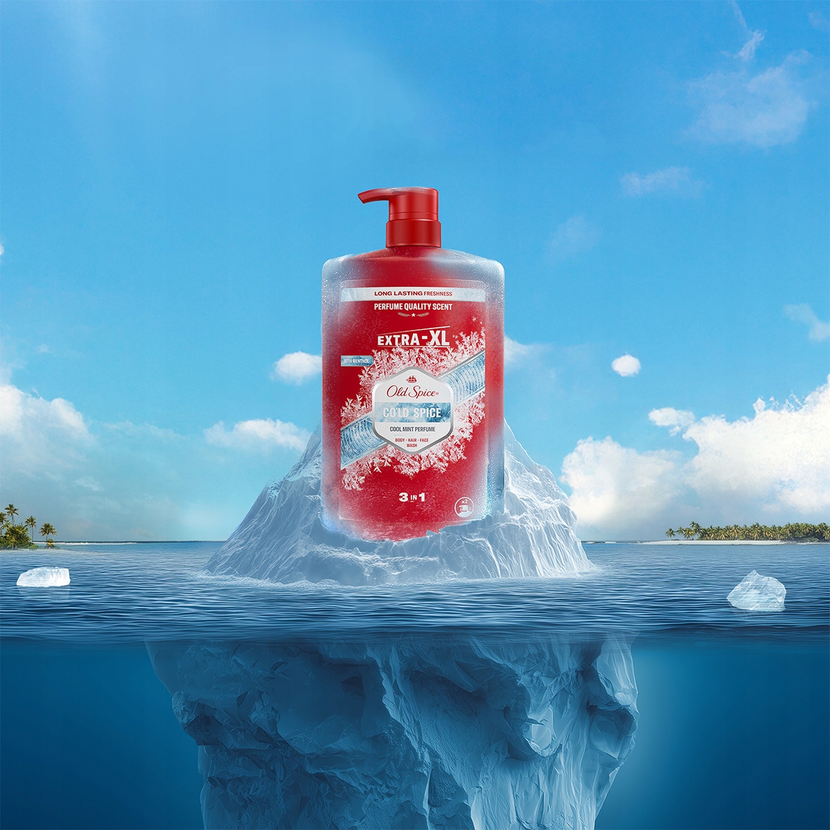 Old Spice Żel pod prysznic pompka 3w1 Cold Spice 1L - obrazek 6