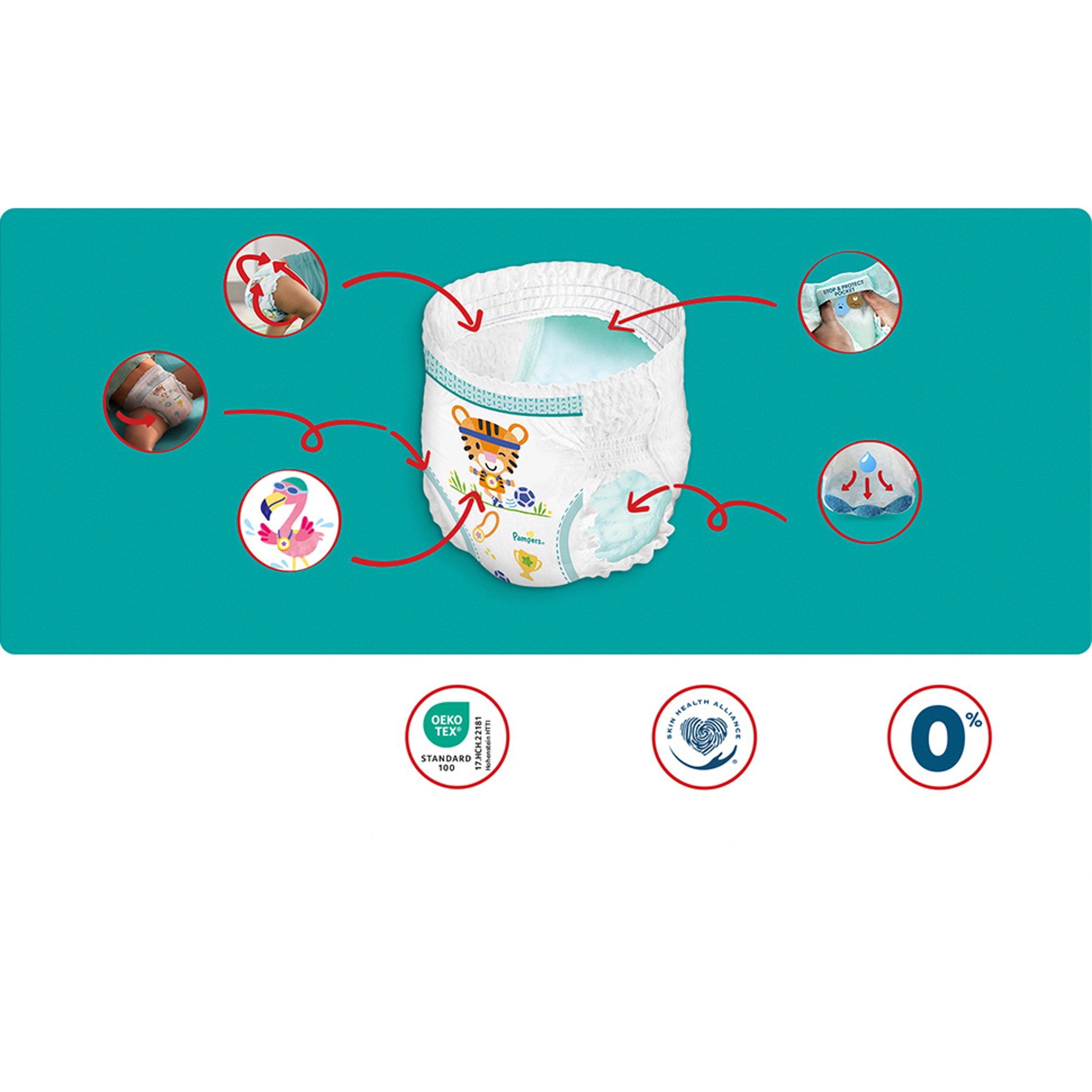 PAMPERS Pants Pieluchomajtki Rozmiar 5 66szt 12-17kg - obrazek 11