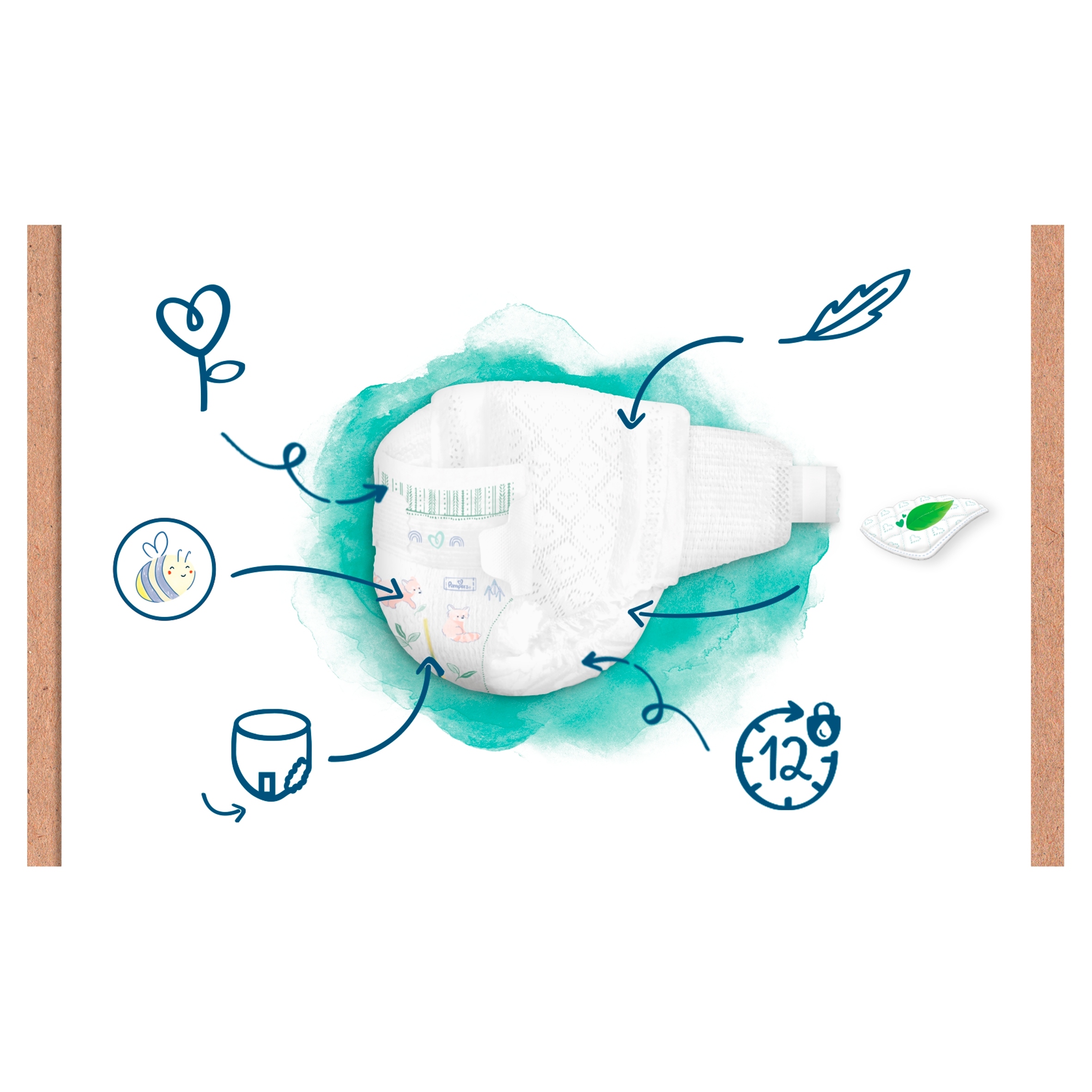 PAMPERS Harmonie Pieluszki Rozmiar 3 28szt 6-10kg - obrazek 5