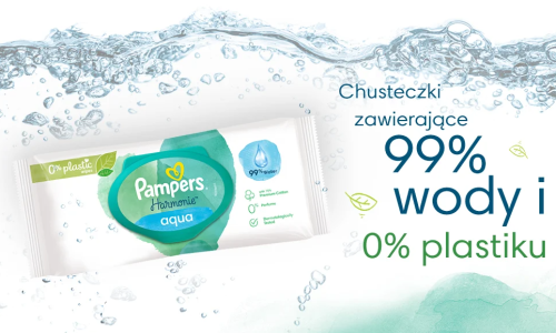 PAMPERS Harmonie AQUA Chusteczki nawilżane dla dzieci op. 48 szt_1