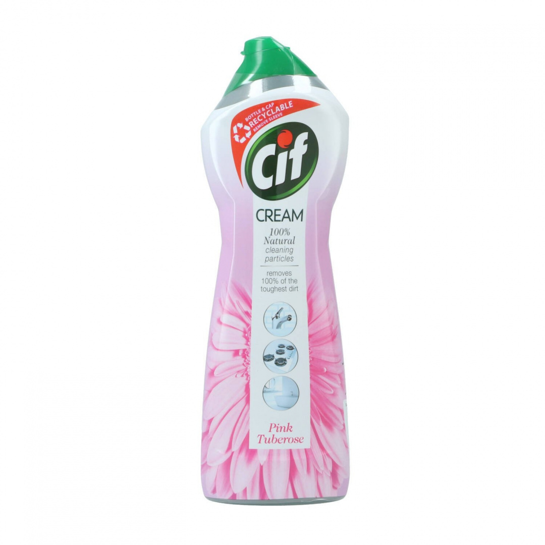 CIF CREAM Mleczko do czyszczenia PINK różowe, 750 ml
