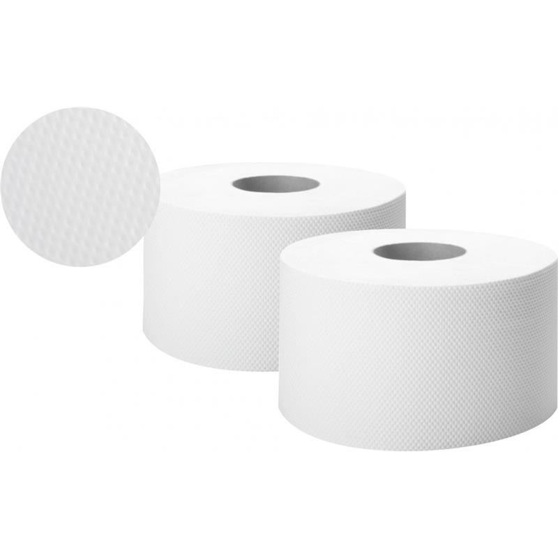 Papier toaletowy JUMBO biały, 2 warstwowy, celuloza, 12 rolek
