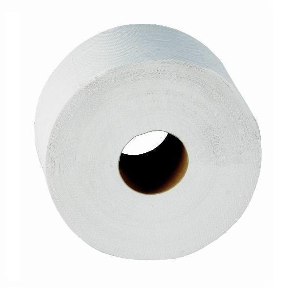 Papier toaletowy JUMBO biały, 2 warstwowy, makulatura, 12 rolek