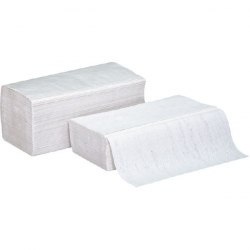 Ręczniki składane ZZ białe, 1 warstwowe, makulatura, 4000 szt