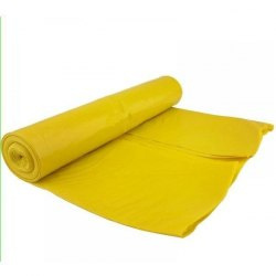 Worki na śmieci żółte, LDPE, 120L A’10