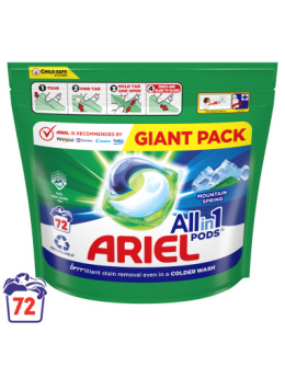 ARIEL All in 1 Pods MOUNTAIN SPRING Giga Pack 72 szt