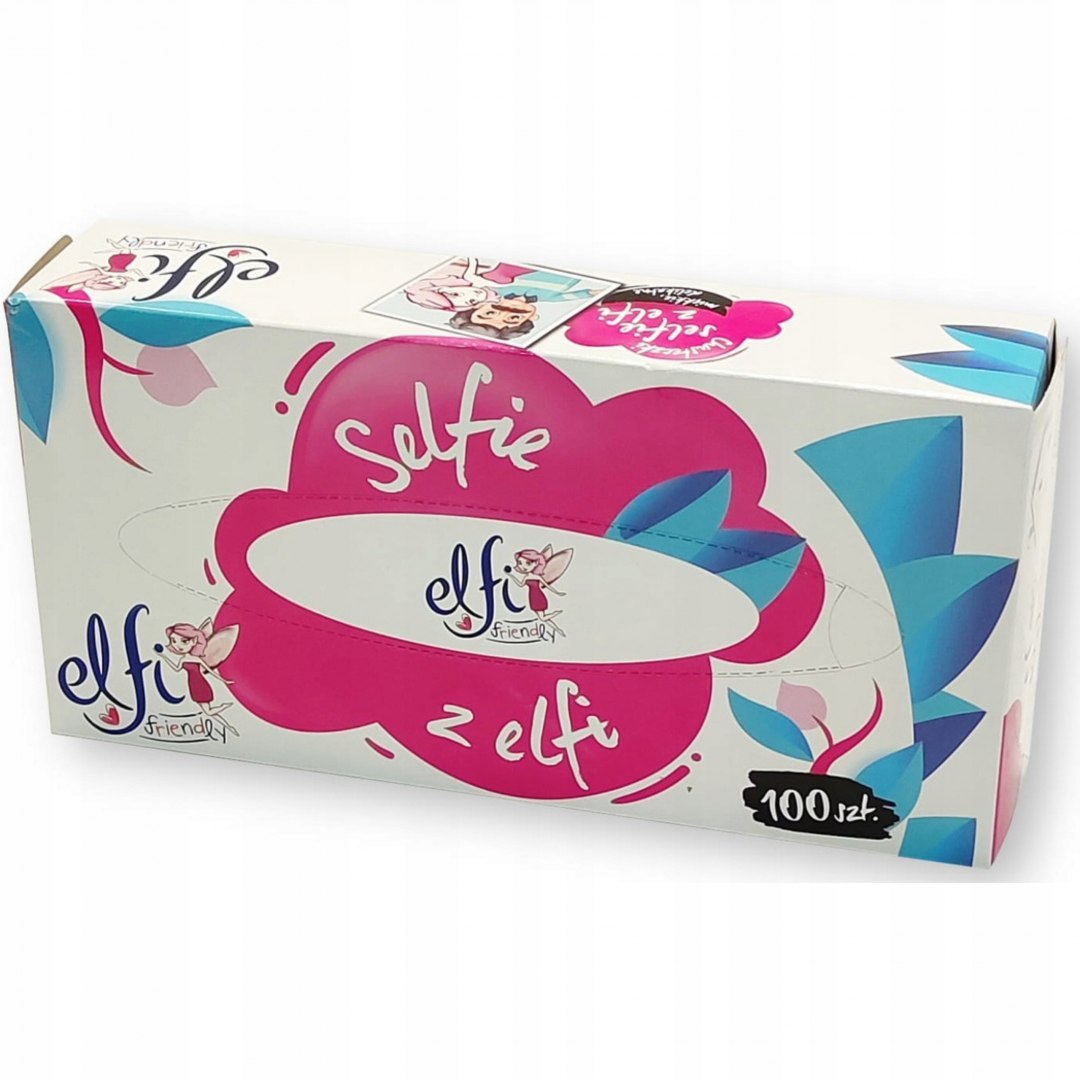 ELFI Chusteczki higieniczne kartonik op. 100 listków