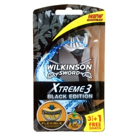 WILKINSON Maszynka do golenia RAZOR XTREME3 Black BOX 3+1 GRATIS